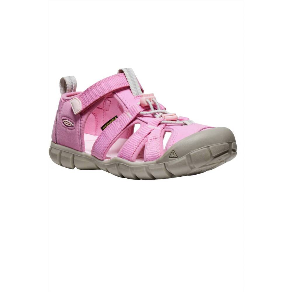 NEW KEEN kid's seacamp ii cnx sandal in moonlite mauve/giggle pink